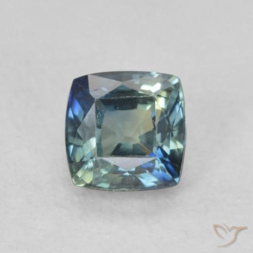 0.67ct Natural Multicolorido Safira, Almofada, VVS-VS