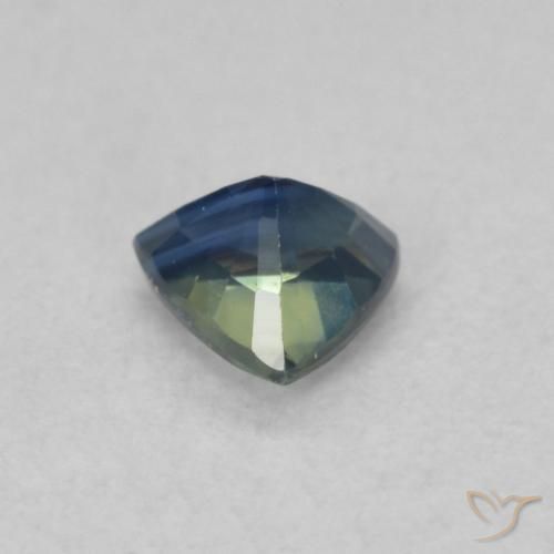 Safira Cerceta Natural 0.45ct, Trilhão, VVS-VS