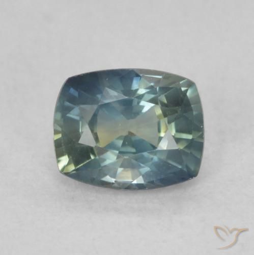 0.79ct Natural Multicolorido Safira, Almofada, VVS-VS