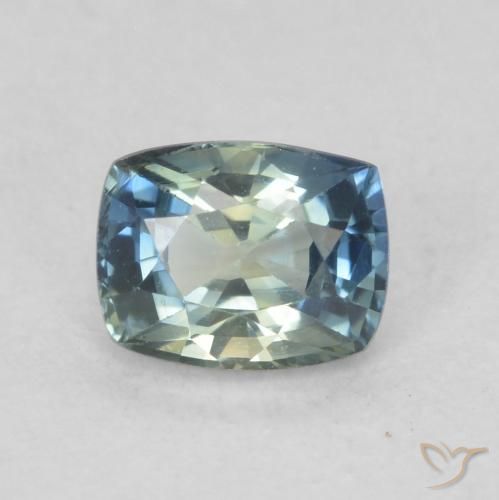 0.77ct Natural Multicolorido Safira, Almofada, VVS-VS