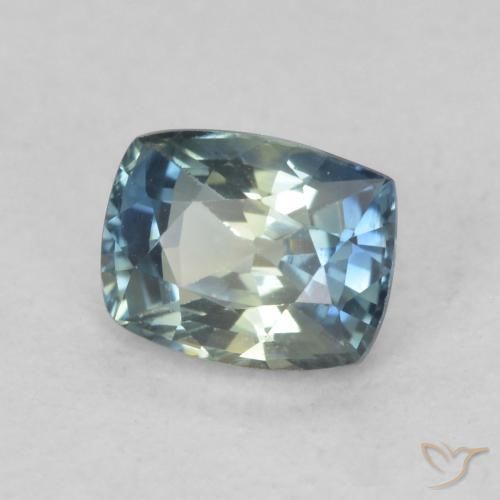 Safira Multicolorido Natural 0.77ct, Almofada, VVS-VS