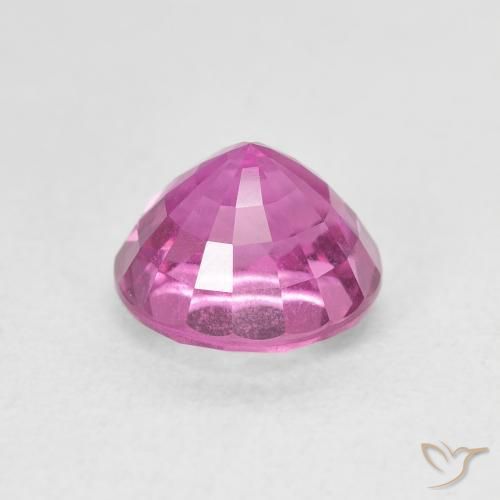 Safira Rosa escuro Natural 2.54ct, Redondo, VVS-VS