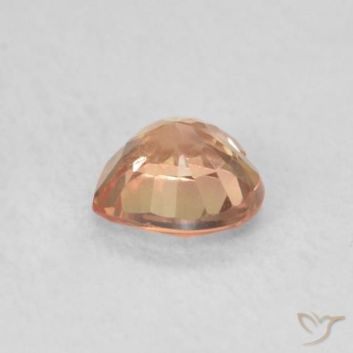 Safira Cidra de Laranja Natural 0.46ct, Coração, VS