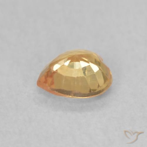 Safira Dourado Natural 0.41ct, Coração, VVS-VS