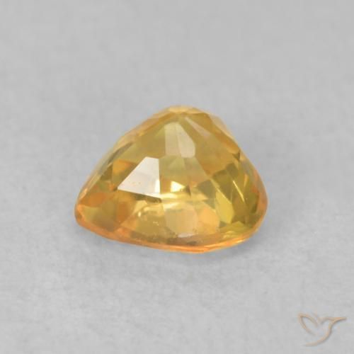 Safira Dourado Natural 0.62ct, Coração, VS
