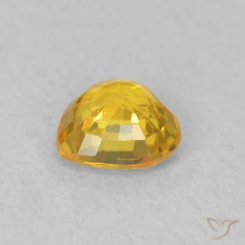 Safira Dourado-Laranja Natural 0.46ct, Coração, VS