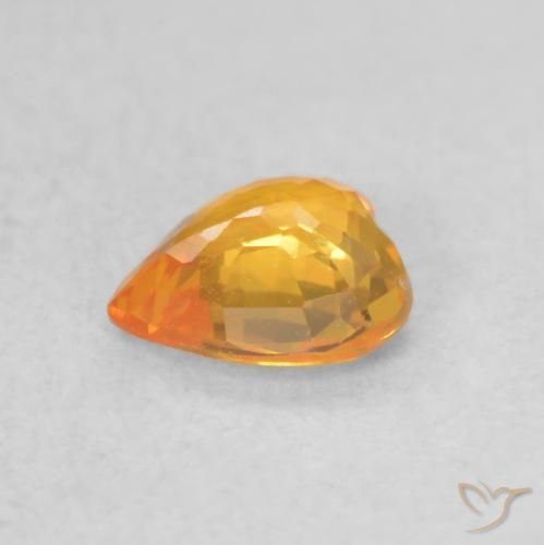 Safira Ouro Natural 0.41ct, Coração, VVS-VS