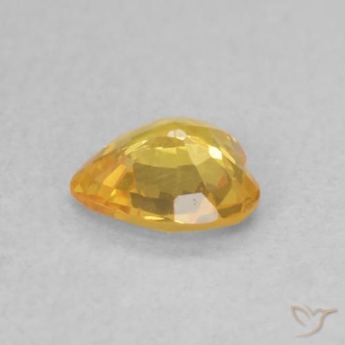 Safira Dourado-Laranja Natural 0.39ct, Coração, VVS-VS