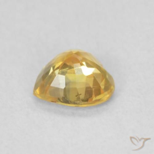Safira Dourado Natural 0.39ct, Coração, VS