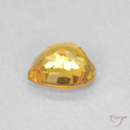 Safira Dourado Natural 0.38ct, Coração, VS