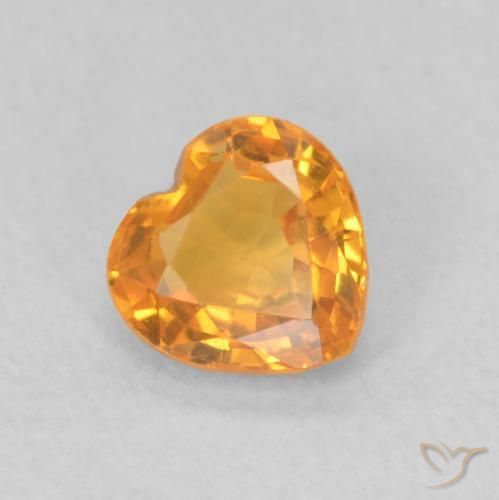 Safira Ouro Natural 0.44ct, Coração, VS