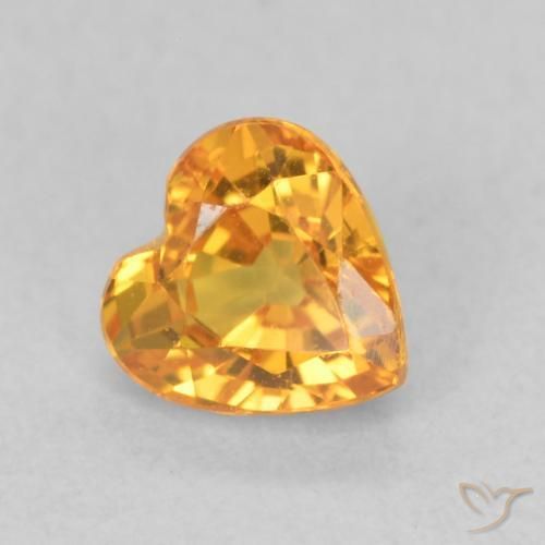 Safira Ouro Natural 0.61ct, Coração, VS