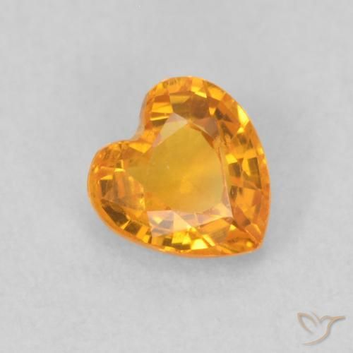 Safira Ouro Natural 0.42ct, Coração, VS