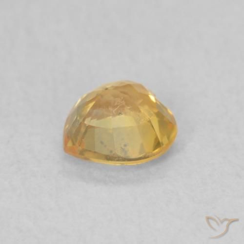 Safira ouro brilhante Natural 0.44ct, Coração, VS