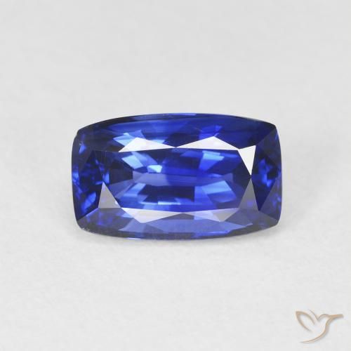 2.20ct Natural azul real Safira, Almofada, VVS