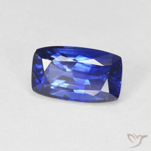 Safira azul real Natural 2.20ct, Almofada, VVS