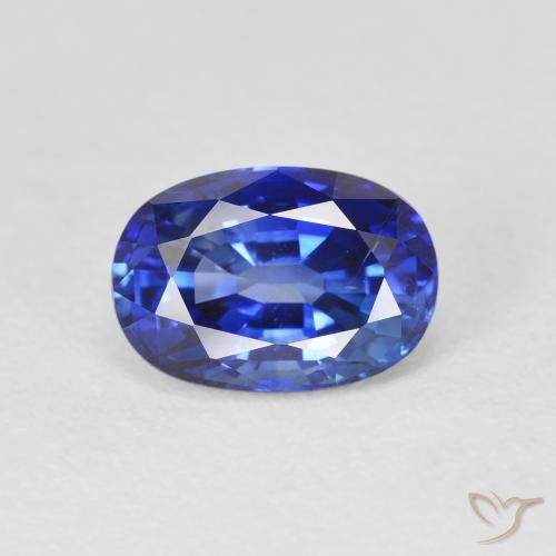 2.20ct Natural azul real Safira, oval, VS