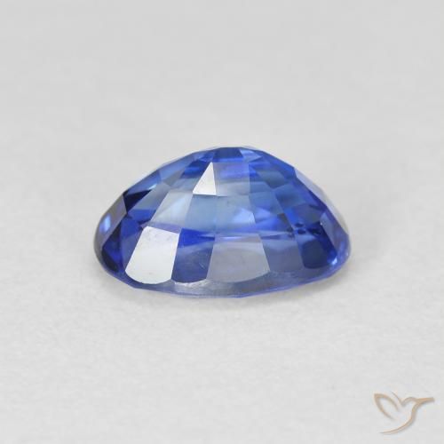 Safira azul real Natural 2.20ct, oval, VS