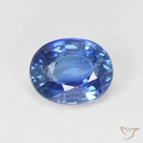 3.51ct Natural centáurea azul Safira, oval, VVS-VS, Photo A