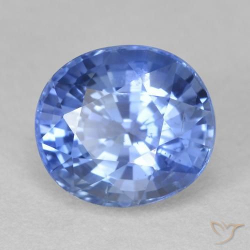 Safira Azul marinho médio Natural 2.95ct, oval, VS