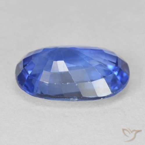 Safira Azul marinho médio Natural 4.46ct, oval, VVS-VS