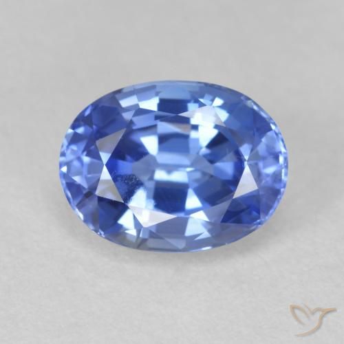 Safira Azul marinho médio Natural 2.16ct, oval, VS