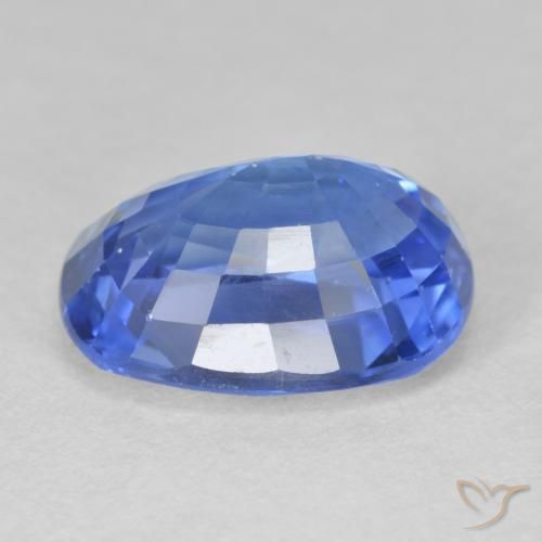 Safira Azul escuro médio Natural 5.54ct, Almofada, VVS-VS