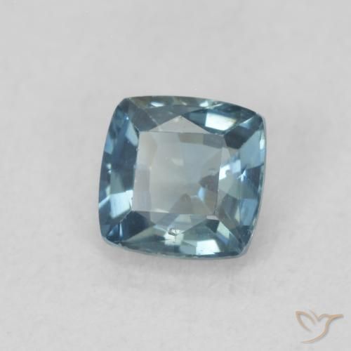 Safira Cerceta Natural 0.52ct, Almofada, VS