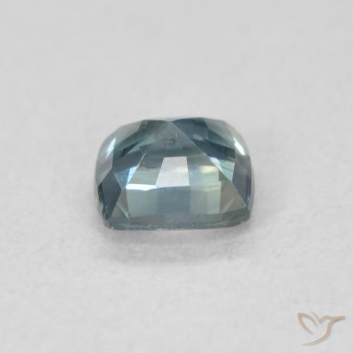 Safira Cerceta Natural 0.52ct, Almofada, VS