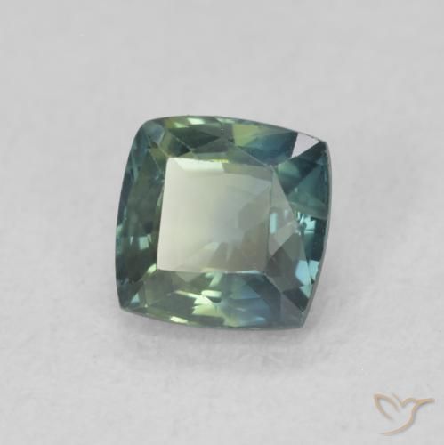 Safira Cerceta Natural 0.63ct, Almofada, VS