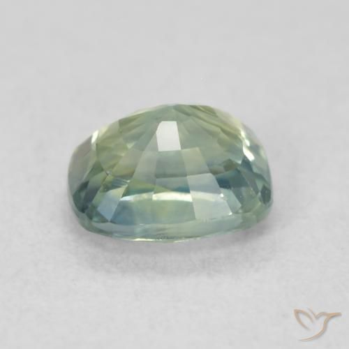 Safira Cerceta Natural 0.80ct, Almofada, VS