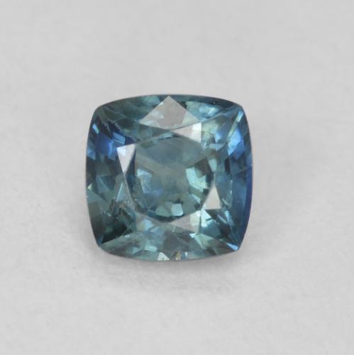 0.56ct Natural Azul-esverdeado Safira, Almofada, VS