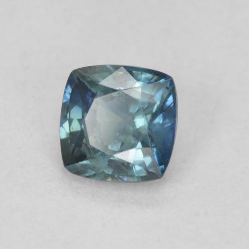 Safira Azul-esverdeado Natural 0.56ct, Almofada, VS