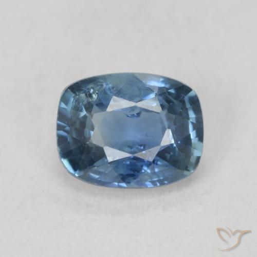 0.59ct Natural Azul profundo Safira, Almofada, VS