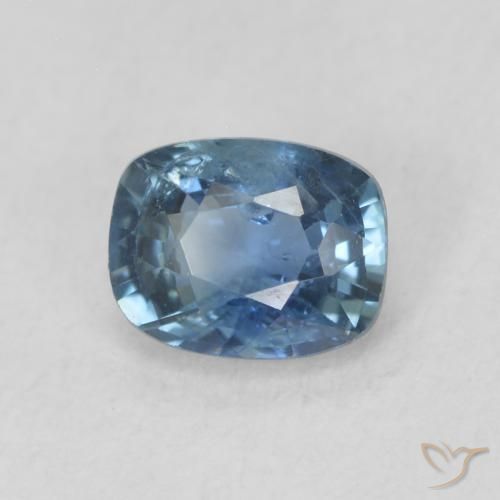 Safira Azul profundo Natural 0.59ct, Almofada, VS