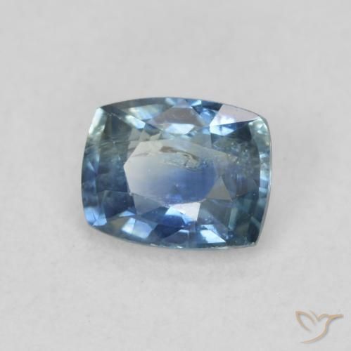 Safira Cerceta Natural 0.54ct, Almofada, VS