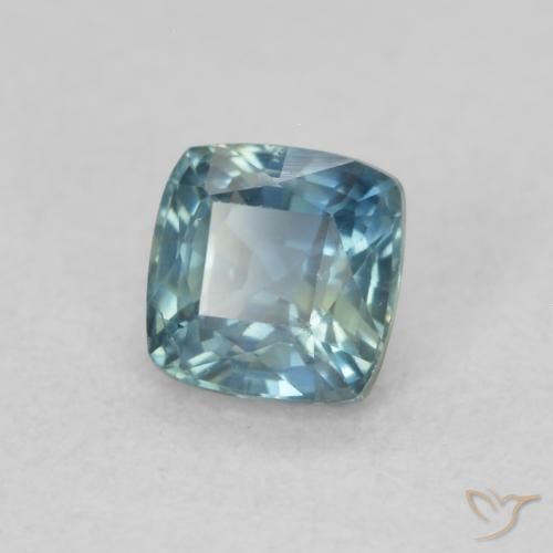 Safira Cerceta Natural 0.57ct, Almofada, VS