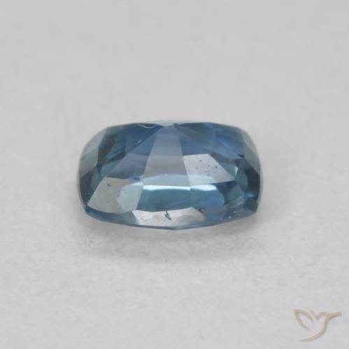 Safira azul natural 0,52ct, almofada cortada, VS