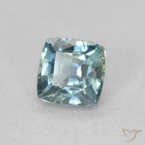 Safira Cerceta Natural 0.55ct, Almofada, VS