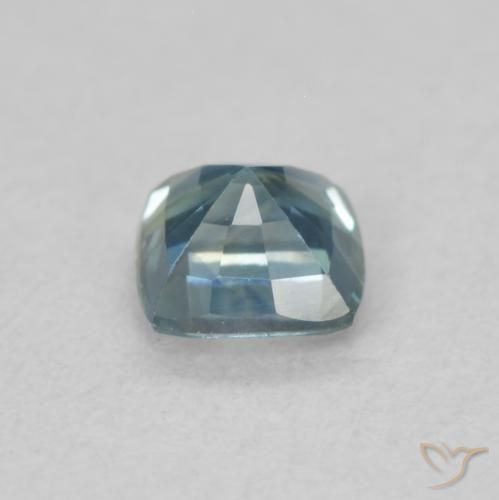 Safira Cerceta Natural 0.55ct, Almofada, VS