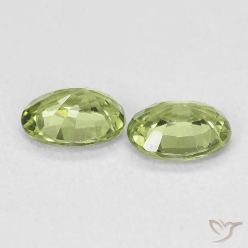 Pedras preciosas de Safira Verde Floresta Claro natural de 0.87 ct, oval, VVS-VS
