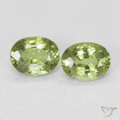 0.85ctw Natural Verde médio Safira, oval, VS