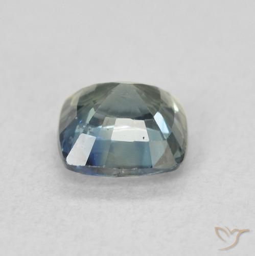 Safira Cerceta Natural 0.74ct, Almofada, VS