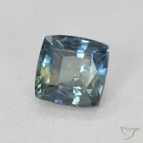 Safira Cerceta Natural 0.64ct, Almofada, VS