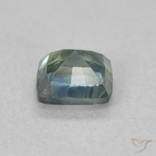 Safira Cerceta Natural 0.64ct, Almofada, VS