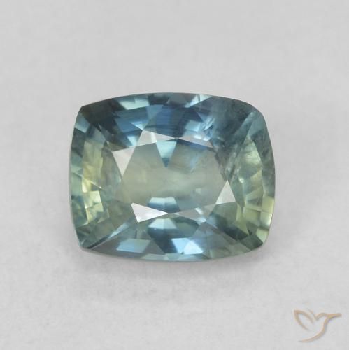 0.78ct Natural Cerceta Safira, Almofada, VS
