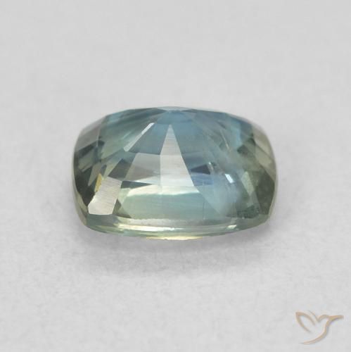 Safira Cerceta Natural 0.78ct, Almofada, VS