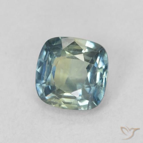 Safira Cerceta Natural 0.60ct, Almofada, VS