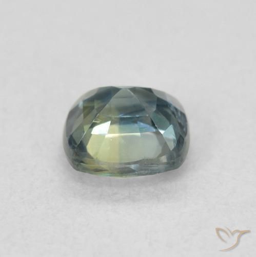 Safira Cerceta Natural 0.60ct, Almofada, VS