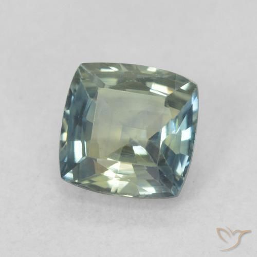 Safira Cerceta Natural 0.73ct, Almofada, VS